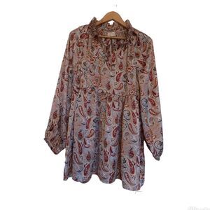 Melloday tunic top blouse size Large